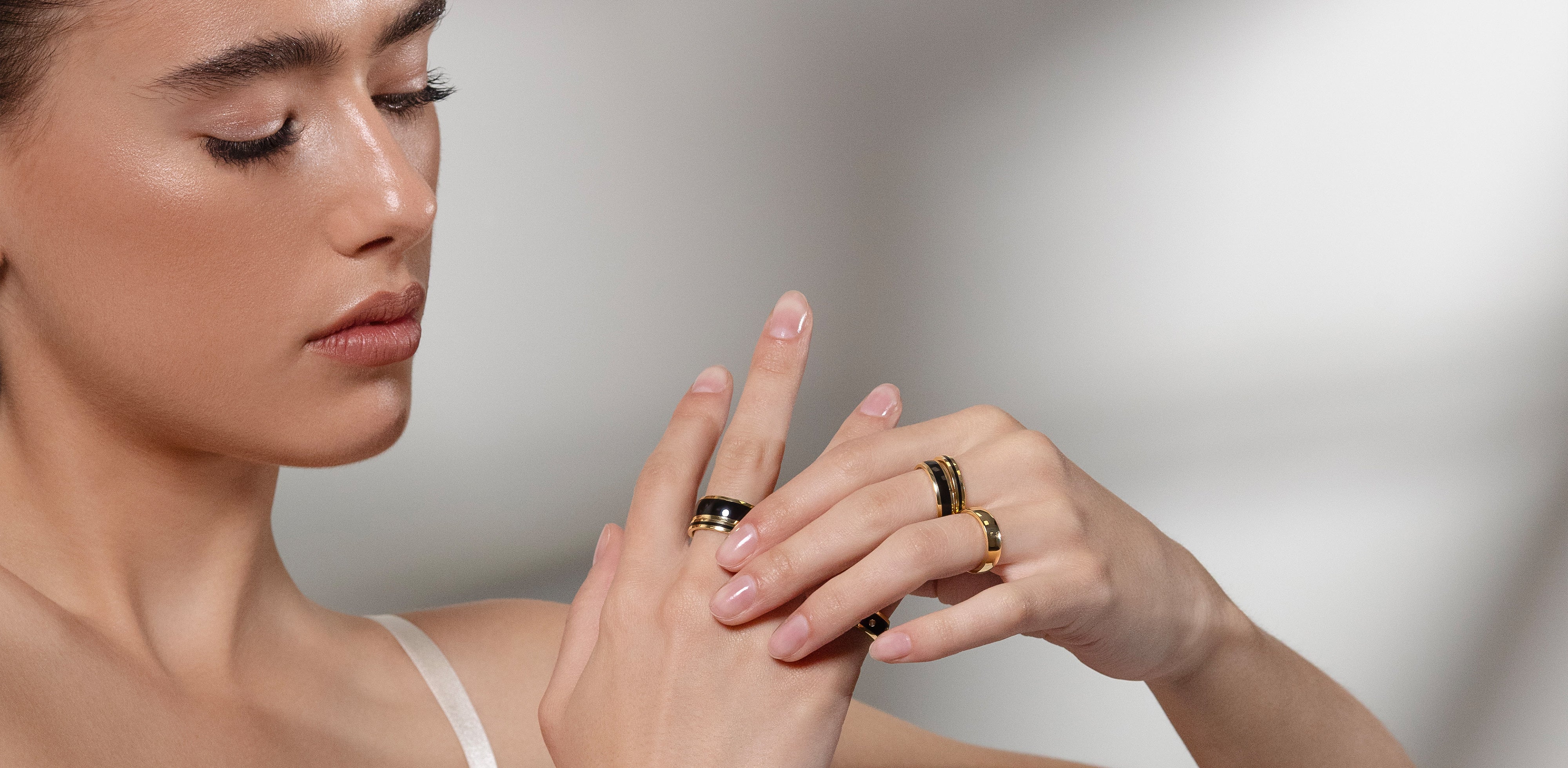 shop the Plain Collection. This unique collection features rings, necklaces, bracelets, and more in 18k gold metals