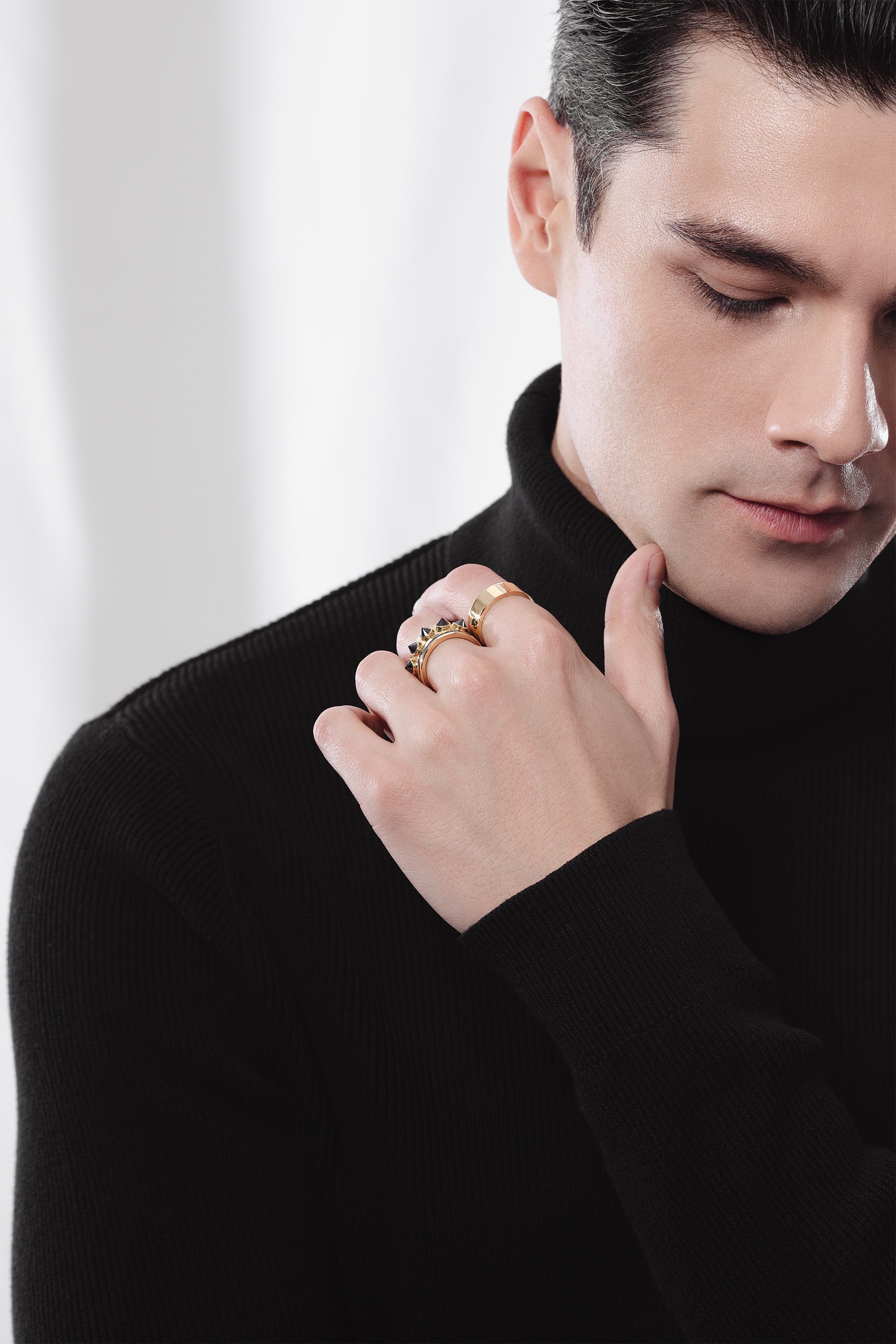 Xander Jane Men's Fine Jewelry - Premium 18k Gold Ring Collection showcasing Sophisticated Designs for the Modern, Diverse Gentleman.